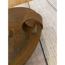 Load image into Gallery viewer, Antique rusty Primitive Tin Push up Style Candle Holder 9"