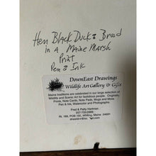 Load image into Gallery viewer, Maine marsh framed pen and ink Downeast print
