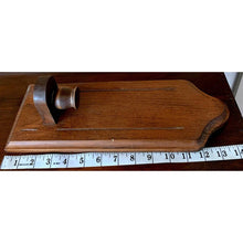 Load image into Gallery viewer, Vintage mid century modern wood tapered candle holder sconces