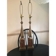 Load image into Gallery viewer, Vintage Mid Century table lamps