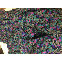 Load image into Gallery viewer, Vintage 80s skirt & blouse set 1980s with shoulder pads and ruffle skirt