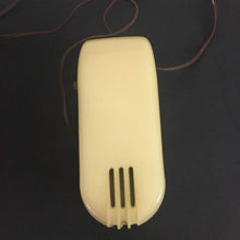 Load image into Gallery viewer, Vintage Westeclox alarm clock yellow Bakelite plastic