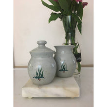 Load image into Gallery viewer, Vintage handmade ceramic sugar and creamer set