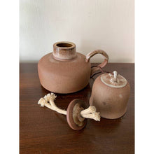 Load image into Gallery viewer, Handmade ceramic stoneware oil finger lamp 3”