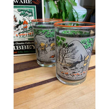 Load image into Gallery viewer, Vintage Currier and Ives tumblers Libby juice drinking glasses