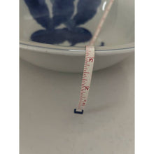 Load image into Gallery viewer, Nantucket ceramic serving bowl large stoneware blue white turnip