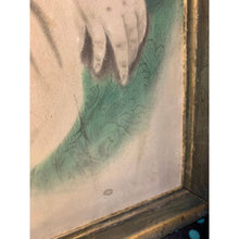 Load image into Gallery viewer, Antique painting figural baby framed portrait
