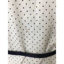 Load image into Gallery viewer, 1980s blouse size 36 deadstock polka dot belted button up
