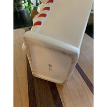 Load image into Gallery viewer, Vintage Inarco ceramic Christmas Cherub playing a harp vase