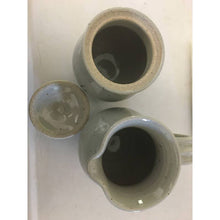 Load image into Gallery viewer, Vintage handmade ceramic sugar and creamer set
