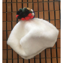 Load image into Gallery viewer, Vintage Beret White Felt With Pom Pom hat Ooh La La!
