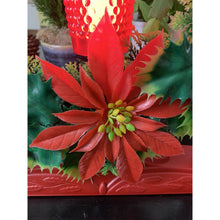 Load image into Gallery viewer, Vintage ACLA Christmas Candelabra Red Votive Window Light Holiday Electric