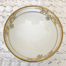 Load image into Gallery viewer, Antique hand painted Nipon footed floral bowl