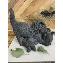 Load image into Gallery viewer, vintage mold of kittens playing cast resin