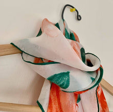 Load image into Gallery viewer, Vintage silk rose scarf