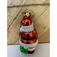 Load image into Gallery viewer, Kurt Adler Polonaise Blown Glass Santa Christmas Ornament Tree 4”