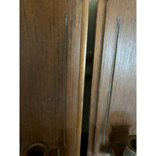 Load image into Gallery viewer, Vintage mid century modern wood tapered candle holder sconces