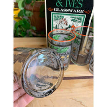 Load image into Gallery viewer, Vintage Currier and Ives tumblers Libby juice drinking glasses