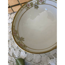 Load image into Gallery viewer, Antique hand painted Nipon footed floral bowl