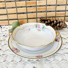 Load image into Gallery viewer, Antique hand painted Nipon bowl and plate set