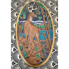 Load image into Gallery viewer, Vintage Holland Mold ceramic wall art deer/buck