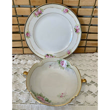 Load image into Gallery viewer, Antique hand painted Nipon bowl and plate set