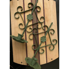 Load image into Gallery viewer, Vintage Home Interior Gothic Green Wrought Iron Candleholder Sconce