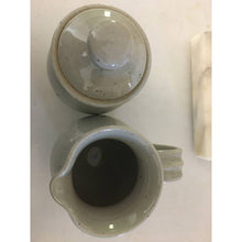 Load image into Gallery viewer, Vintage handmade ceramic sugar and creamer set