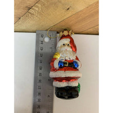 Load image into Gallery viewer, Kurt Adler Polonaise Blown Glass Santa Christmas Ornament Tree 4”
