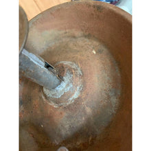 Load image into Gallery viewer, Antique rusty Primitive Tin Push up Style Candle Holder 9"