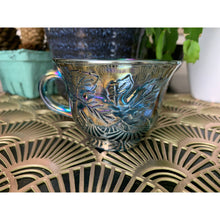 Load image into Gallery viewer, Vintage blue teacup Indiana iridescent carnival glass