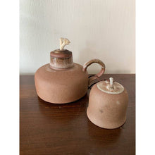 Load image into Gallery viewer, Handmade ceramic stoneware oil finger lamp 3”