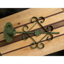 Load image into Gallery viewer, Vintage Home Interior Gothic Green Wrought Iron Candleholder Sconce