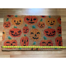 Load image into Gallery viewer, Halloween pumpkin doormat outdoor rug Autumn coconut fiber