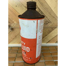 Load image into Gallery viewer, Vintage Metal Can Napa Brake Fluid oil rusty with lid