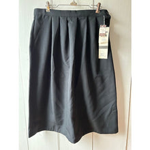 Load image into Gallery viewer, Vintage pleated skirt black size 18 mid calf new old stock
