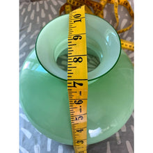 Load image into Gallery viewer, Vintage frosted green glass lampshade 7&quot; tall
