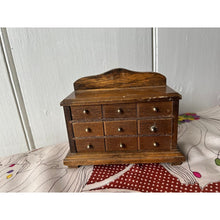 Load image into Gallery viewer, Vintage 60s dollhouse dresser imperfect 6&quot; x 5&quot; three drawers
