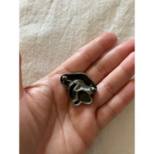 Load image into Gallery viewer, Vintage mid century pewter mushroom brooch pin 1960s
