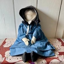 Load image into Gallery viewer, Vintage 90s Amish doll faceless 25&quot; handmade imperfect
