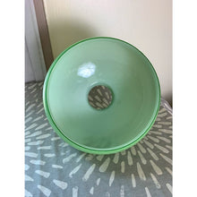 Load image into Gallery viewer, Vintage frosted green glass lampshade 7&quot; tall
