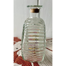Load image into Gallery viewer, Vintage 60s decanter bottle with cork Anchor hocking pressed glass
