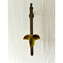 Load image into Gallery viewer, Black forest cuckoo clock pendulum 7&quot; wood leaf
