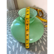 Load image into Gallery viewer, Vintage frosted green glass lampshade 7&quot; tall
