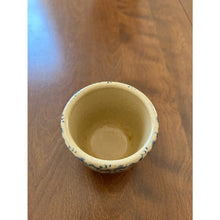 Load image into Gallery viewer, Vintage Roseville pottery cup 10 oz kitchen crock blue sponge
