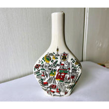 Load image into Gallery viewer, Vintage Munich cityscape mini alcohol bottle West Germany herb liqueur

