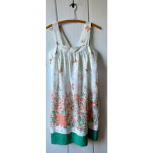 Load image into Gallery viewer, Vintage 70s sundress homemade flowers and butterfly print size small sheer
