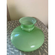 Load image into Gallery viewer, Vintage frosted green glass lampshade 7&quot; tall
