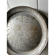 Load image into Gallery viewer, Antique dairy strainer kitchen colander oversized with handles barn find
