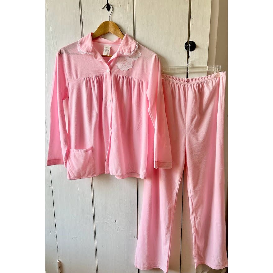 Vintage pink pajama set size 36 M/L